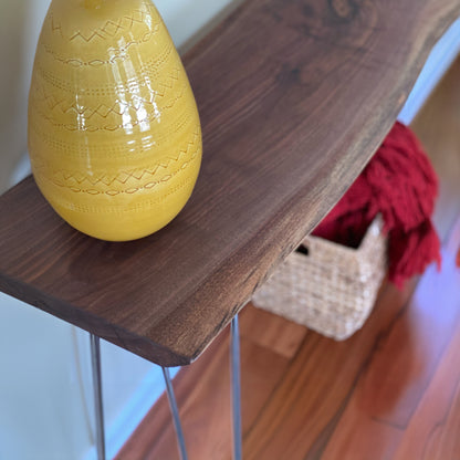 Live Edge Walnut Console Table