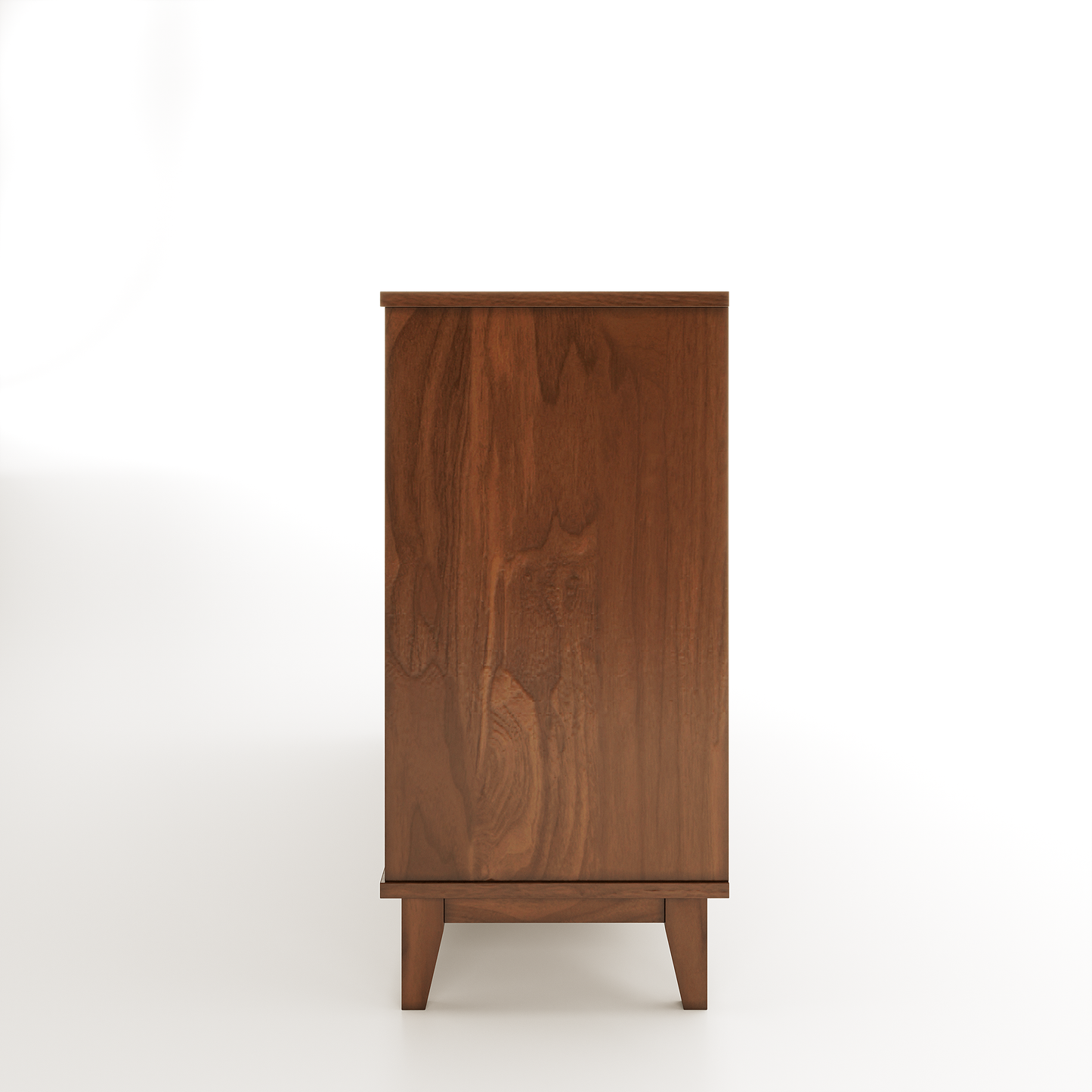 Modern Walnut Bedroom Dresser