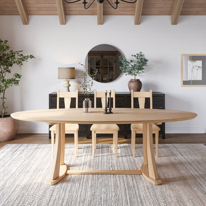 The Quinn Oval Dining Table