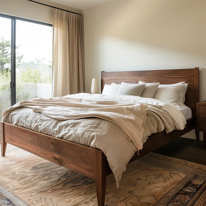 The Bradford Walnut Bed Frame