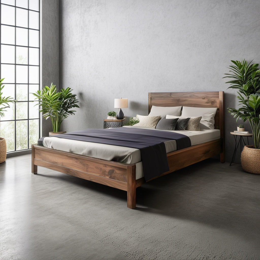 The Moore Walnut Bed Frame