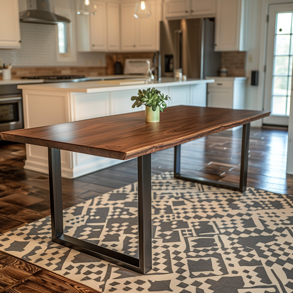 The Underhill Live Edge Walnut Dining Table