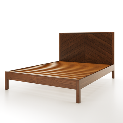 The Culver Walnut Bed Frame