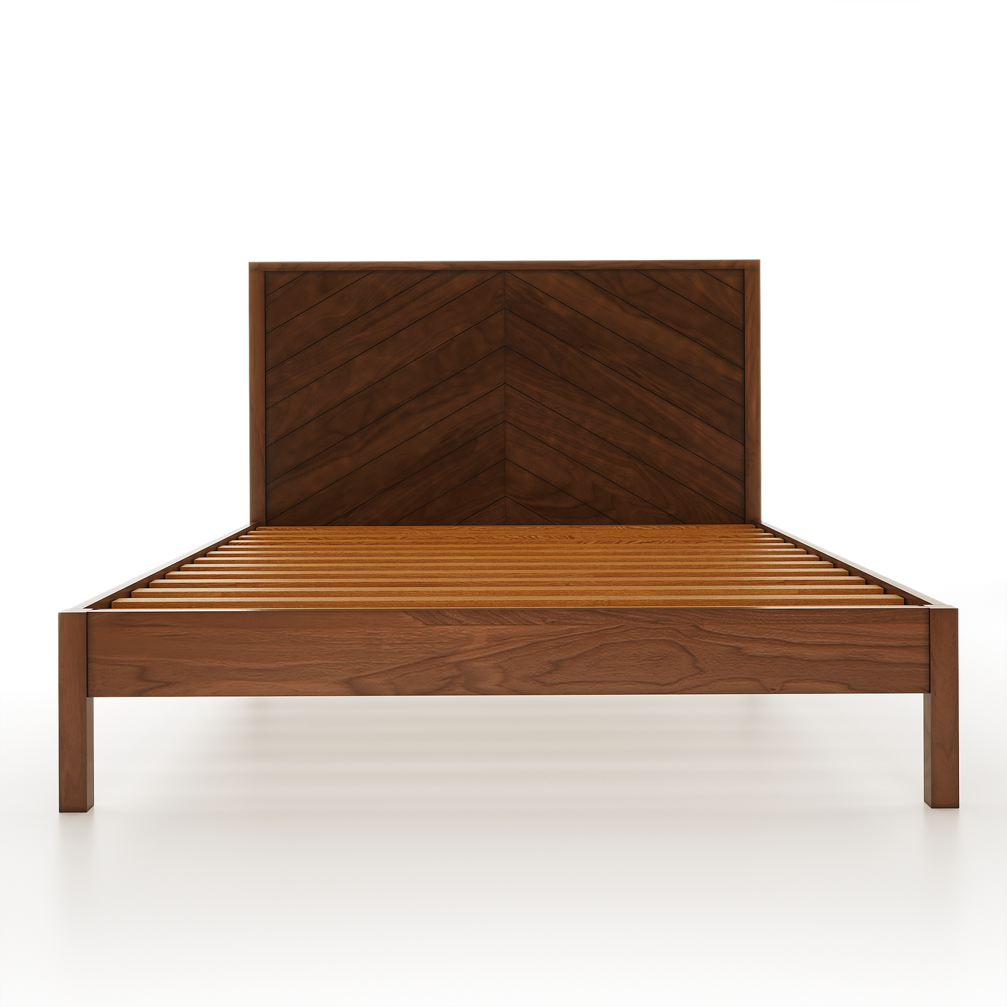 The Culver Walnut Bed Frame