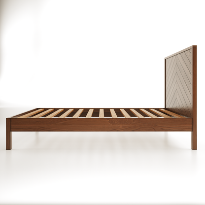 The Culver Walnut Bed Frame