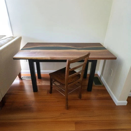 Walnut Epoxy Desk