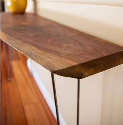 Live Edge Walnut Console Table