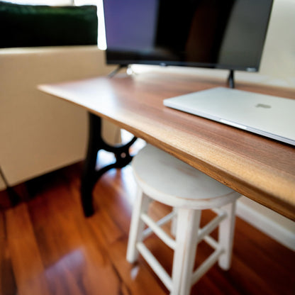 Live Edge Desk With Metal Legs