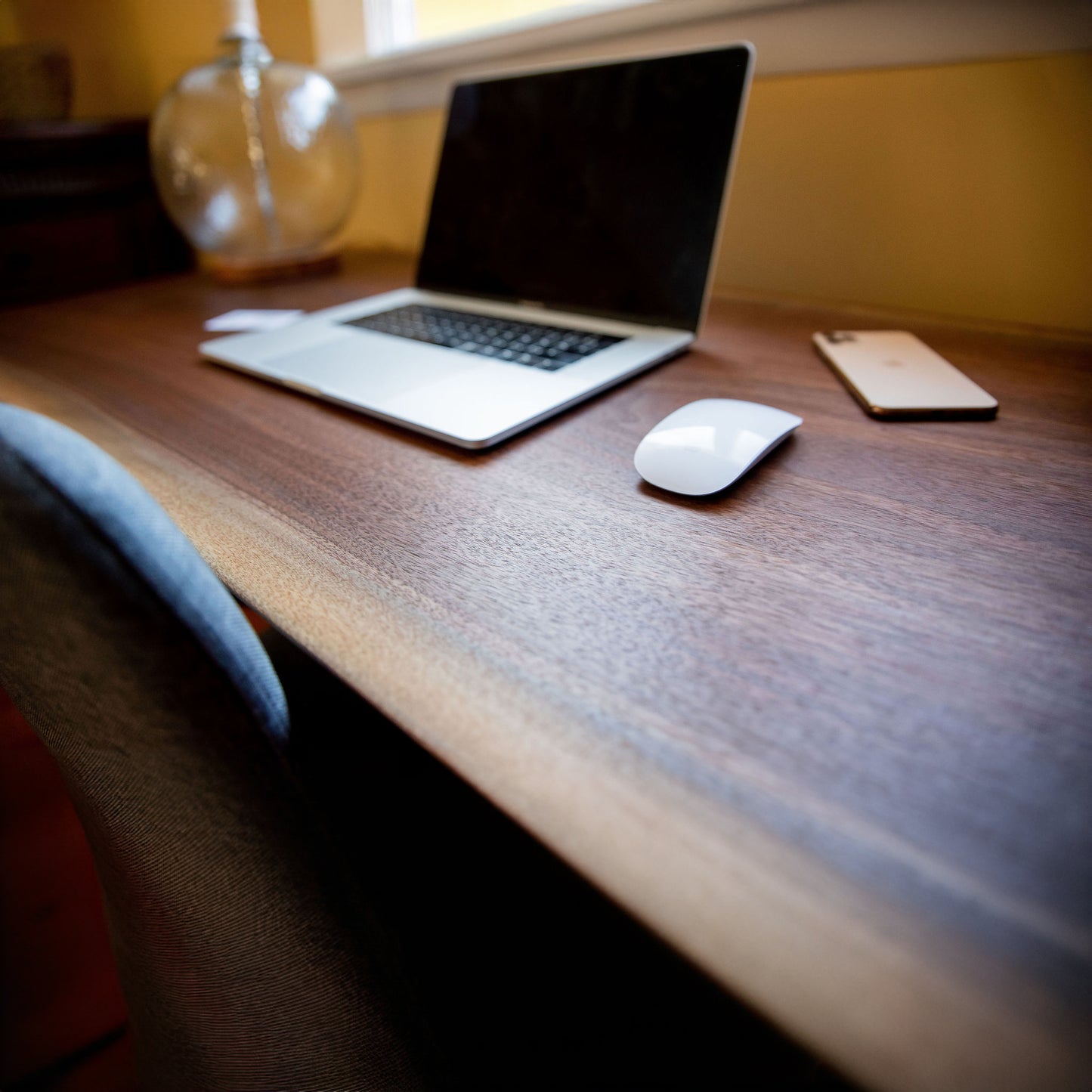 Live Edge Desk With Metal Legs