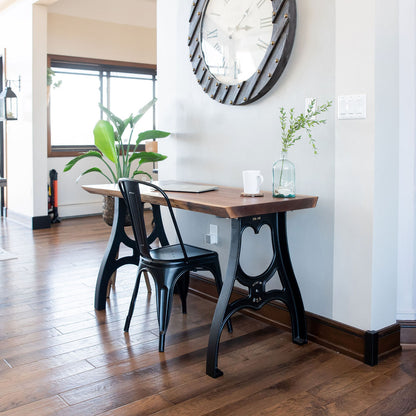 Live Edge Desk With Metal Legs