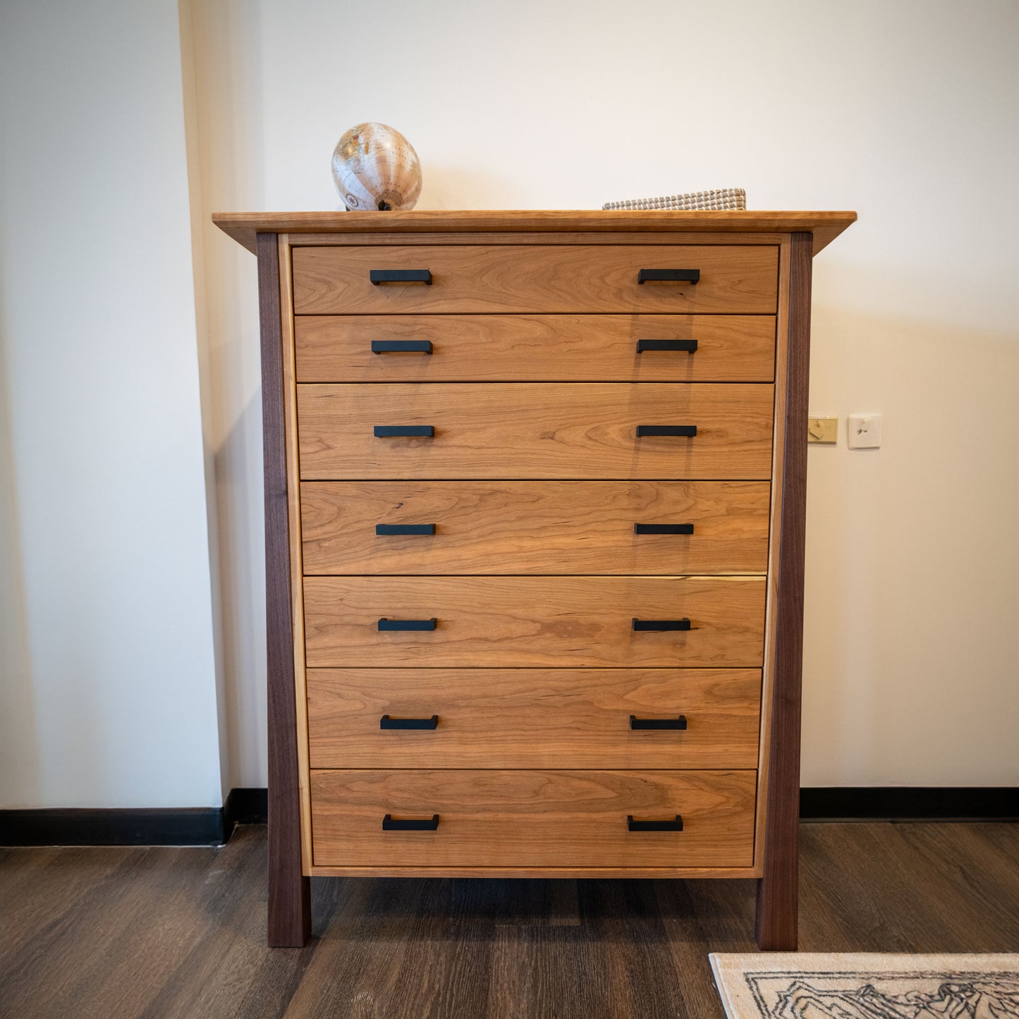 The Valamont Walnut + Cherry Dresser