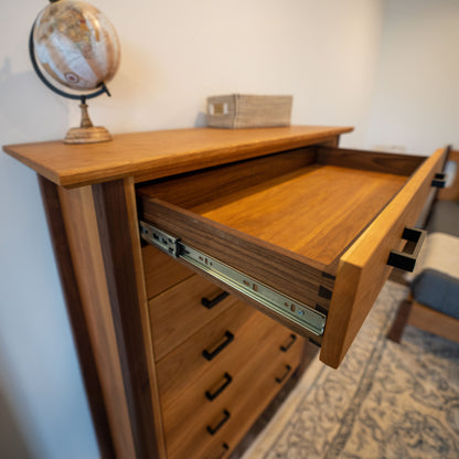 The Valamont Walnut + Cherry Dresser