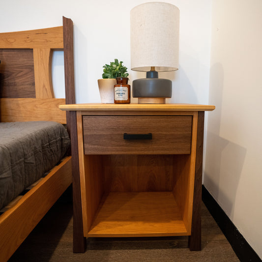 The Valamont Walnut + Cherry Night Stands