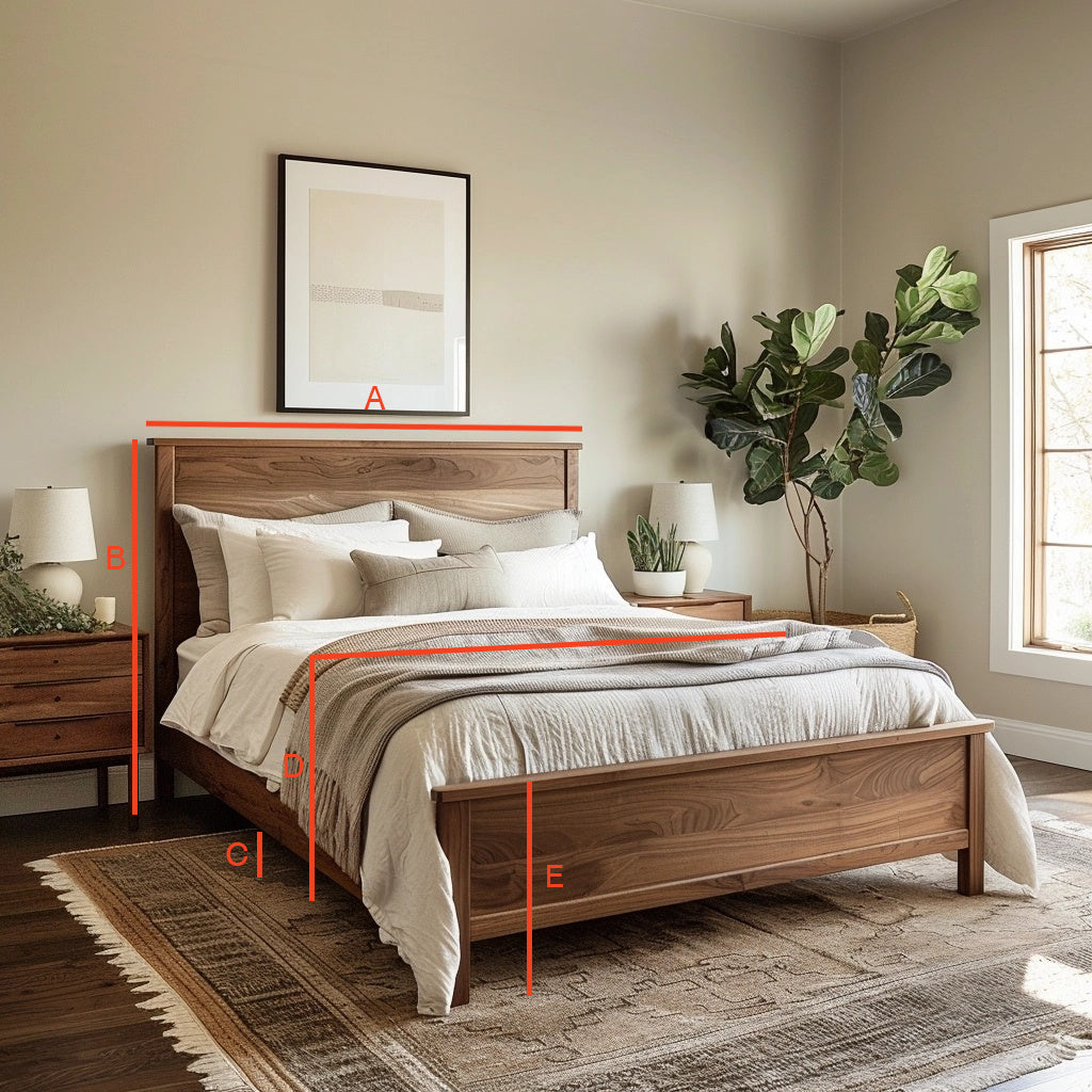 The Watson Walnut Bed Frame