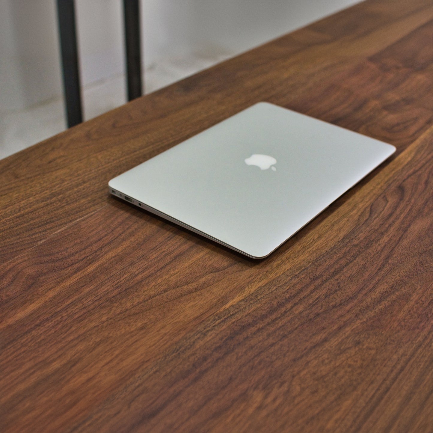 Walnut L-Shape Desk + Modern Legs