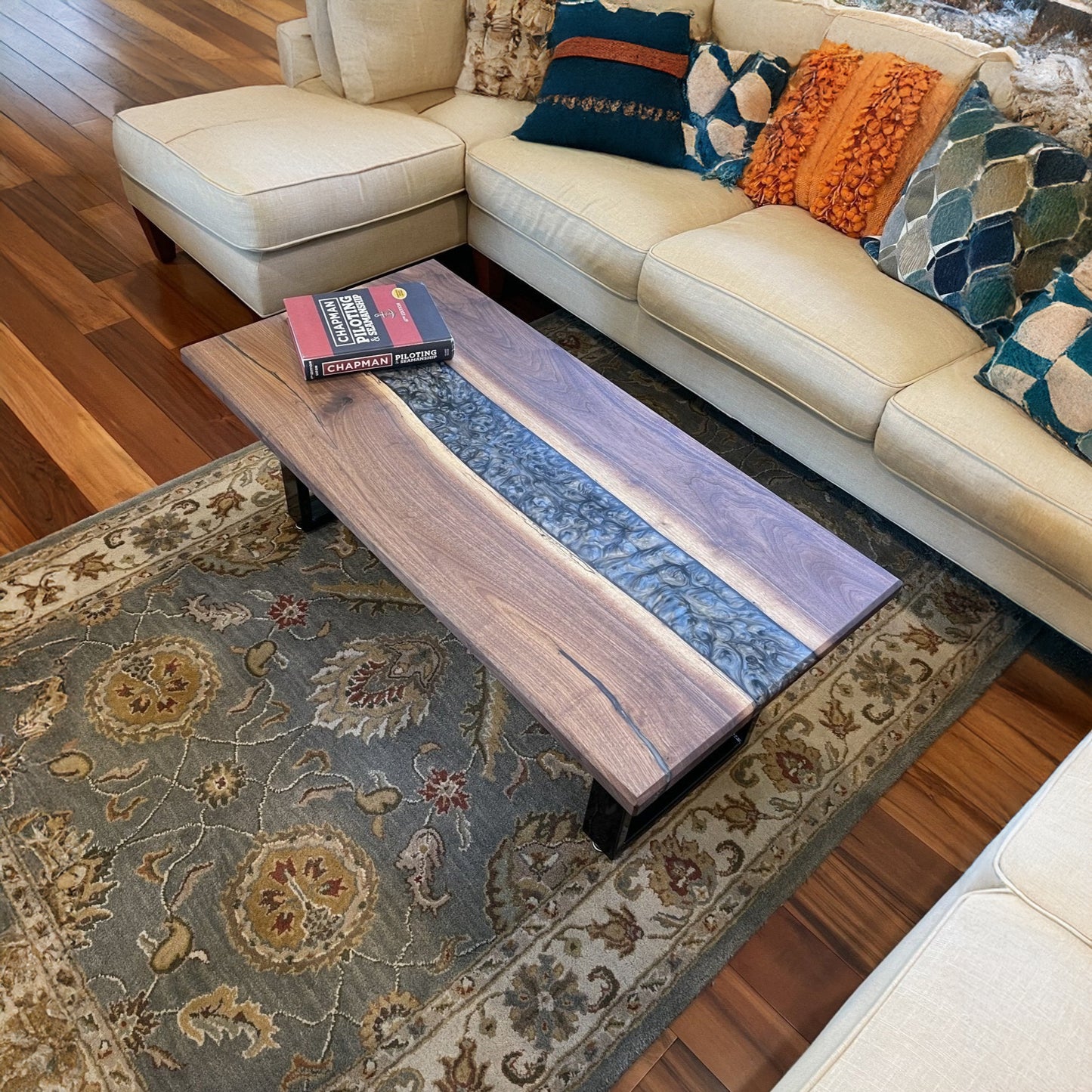 Epoxy Coffee Table + U-Shape Legs