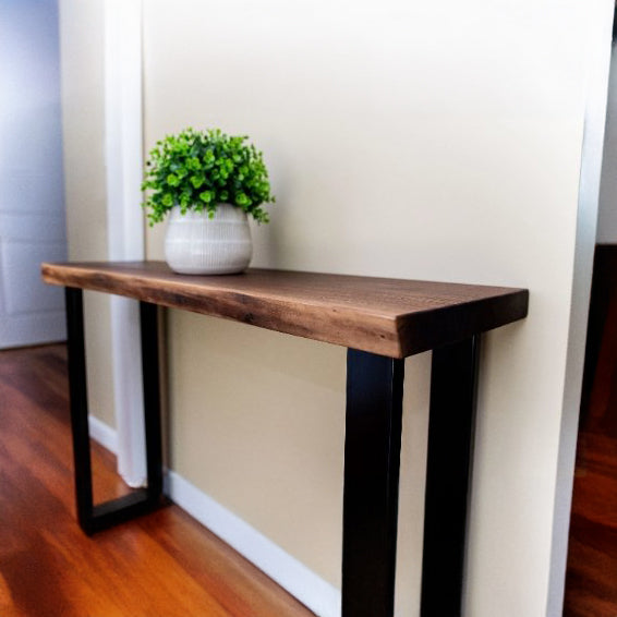 Live Edge Walnut Console Table