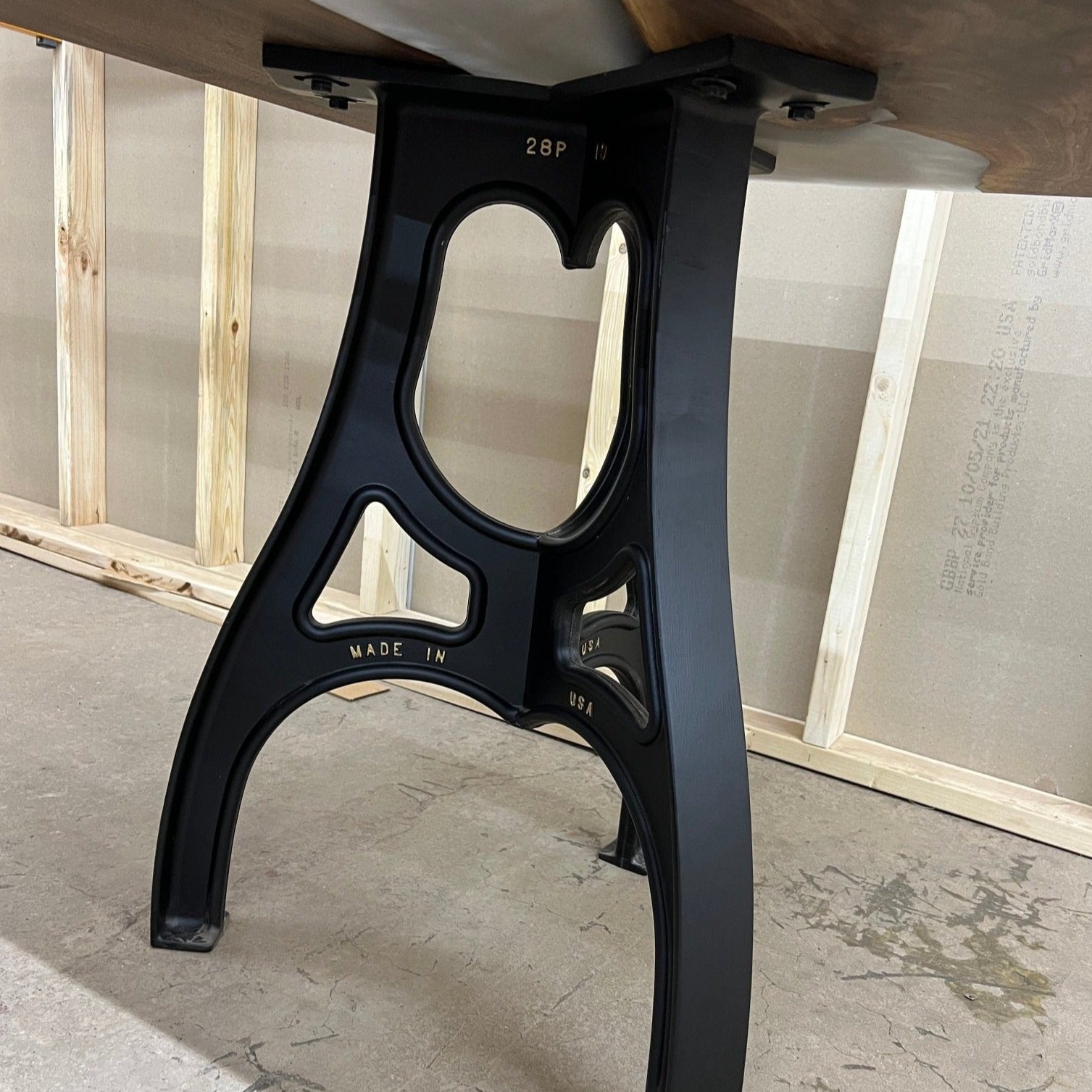 Epoxy Square Dining Table - Brick Mill Furniture