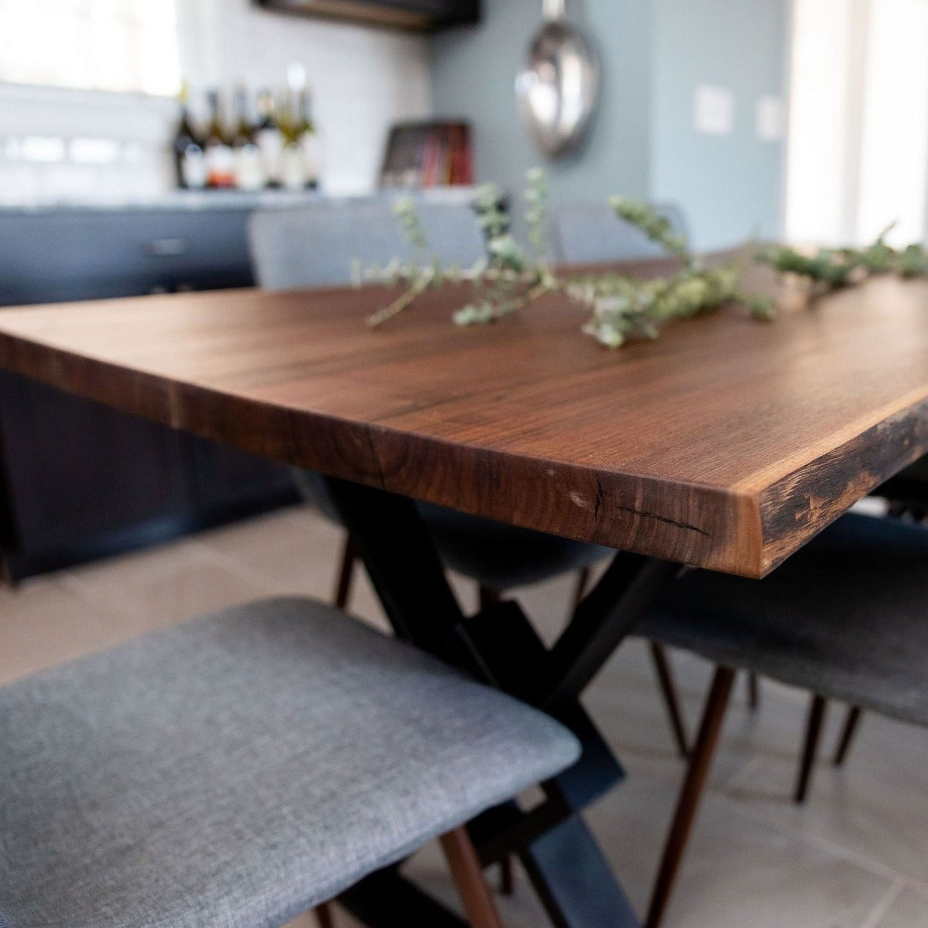 Live Edge Walnut Dining Table - Brick Mill Furniture