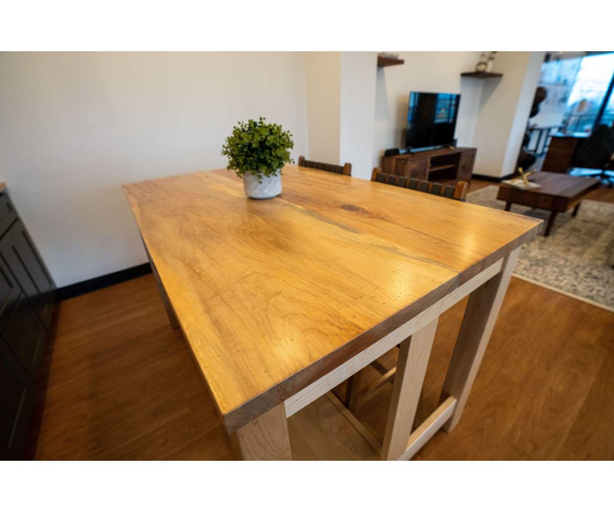 Live Edge Wooden Kitchen Island - Brick Mill Furniture