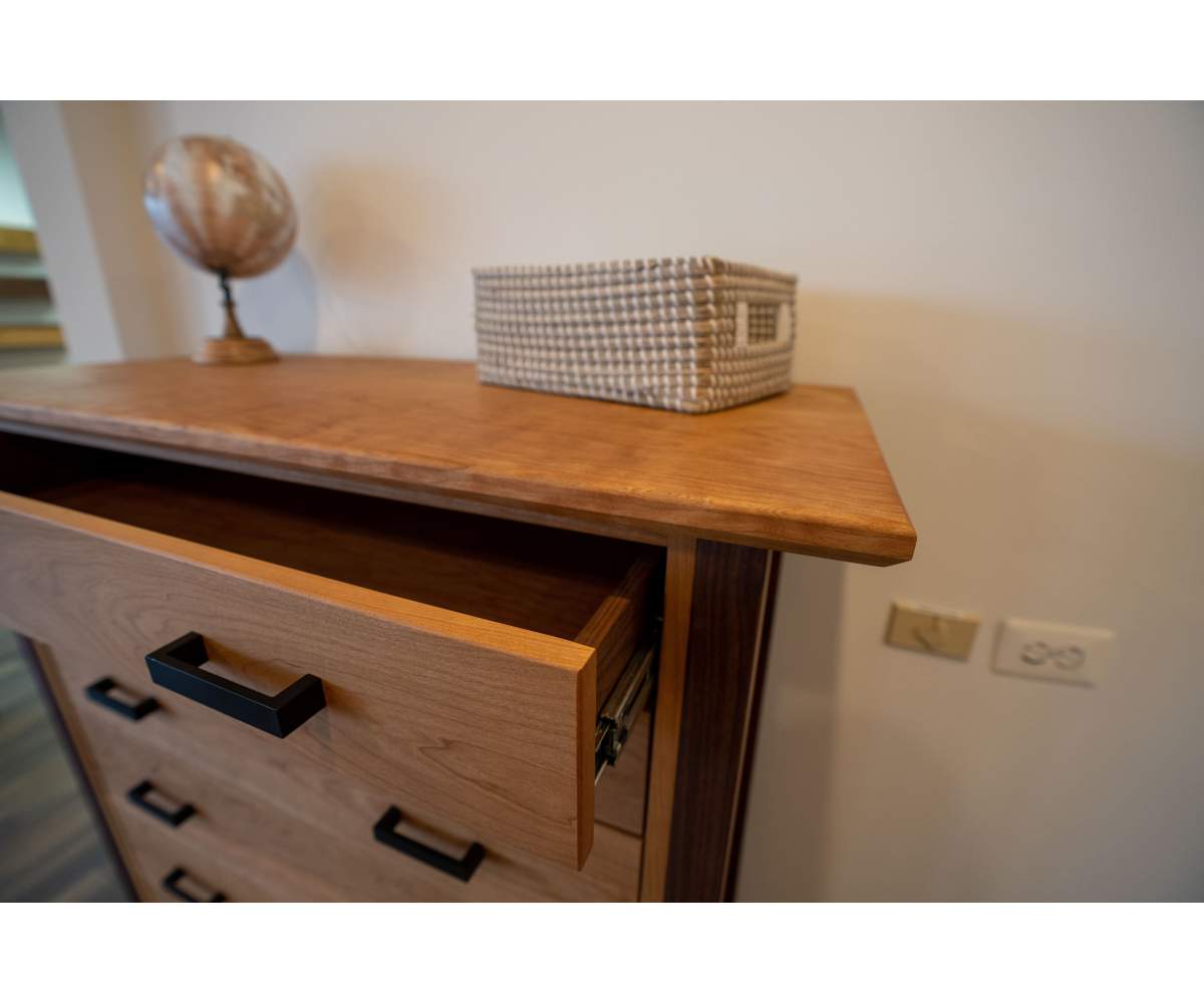 Walnut + Cherry Dresser - Brick Mill Furniture