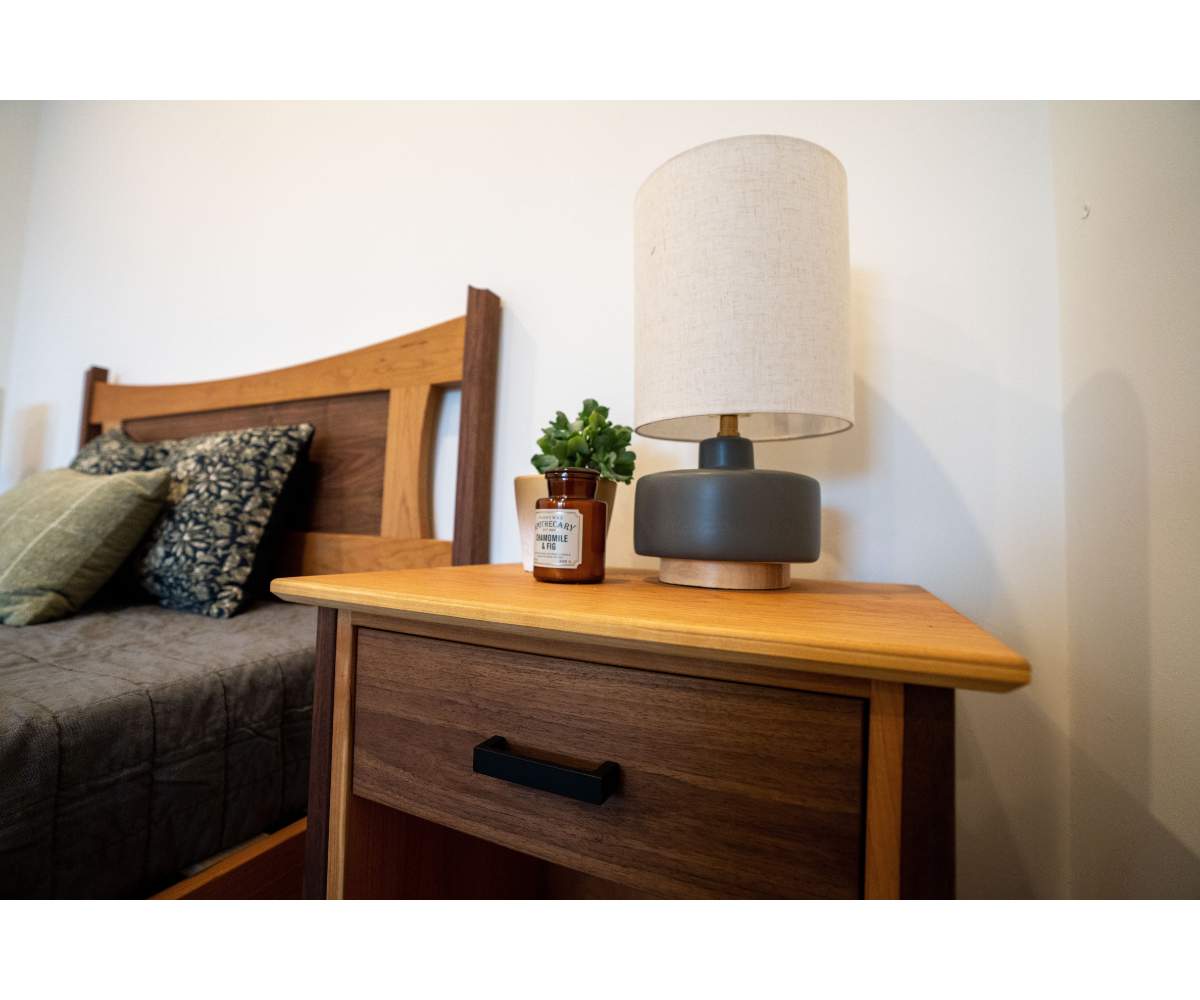 Walnut + Cherry End Tables - Brick Mill Furniture